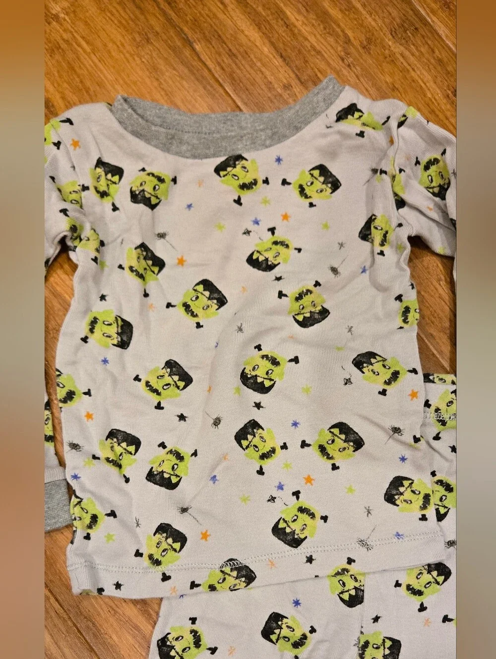 Burts Bees Baby Toddler Monster Long Sleeve Short & Pants Pajama Set